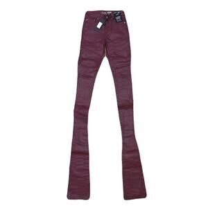 Si Tu Veux Gordon Jean’s Burgundy Wax Superstack  Size 40